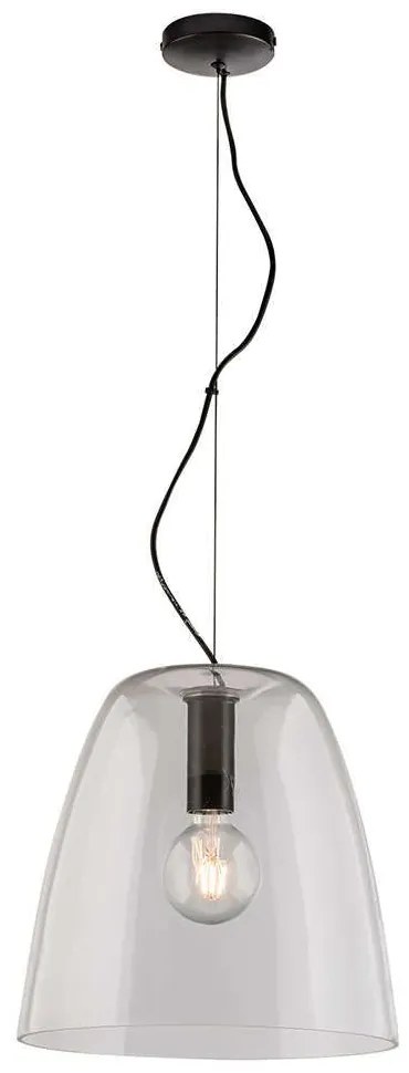Φωτιστικό Οροφής Ares I-ARES-S35-TR 1xE27 Φ35cm 154cm Clear Luce Ambiente Design Glass