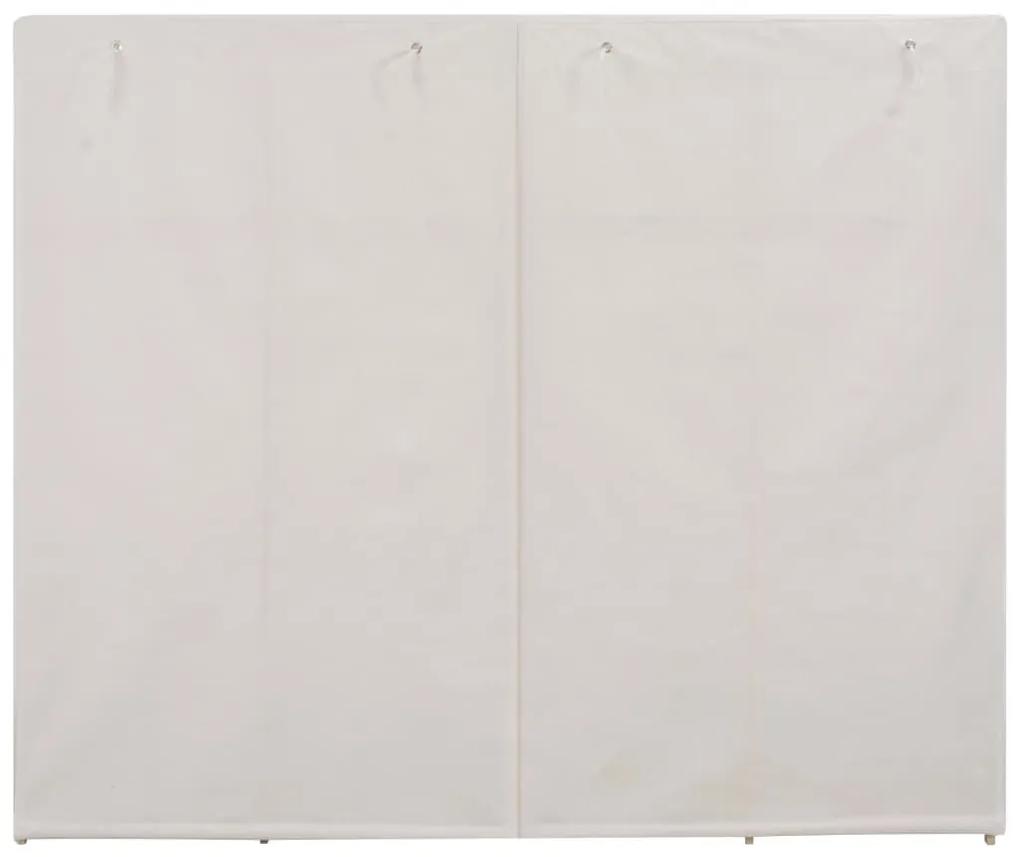 Ντουλάπα Λευκή 200 x 40 x 170 εκ. Υφασμάτινη - Λευκό