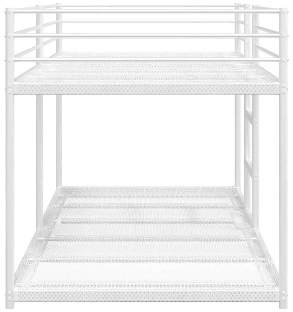 Κουκέτα χωρίς στρώμα Λευκό 100x190 cm Ατσάλι - Λευκό