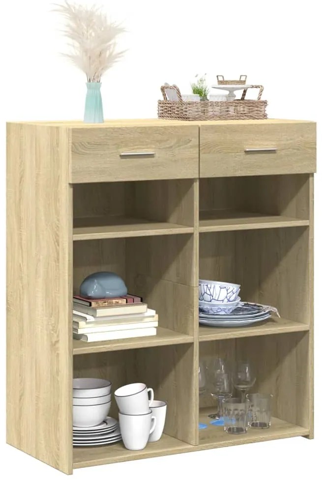 vidaXL Ντουλάπι Sonoma Δρυς 80x42,5x93 εκ. από Επεξεργασμένο Ξύλο