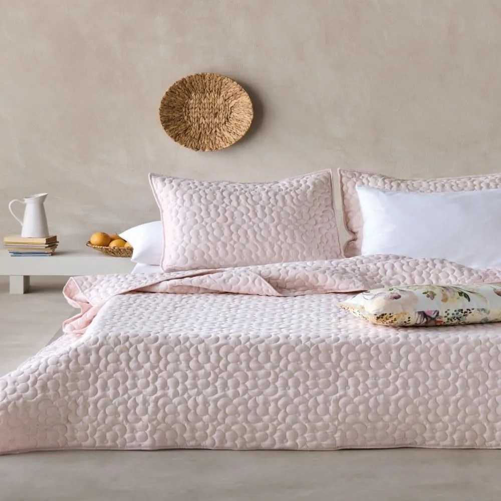 Κουβερλί Polenta 14 Pink Kentia Μονό 160x240cm Microfiber-Polyester