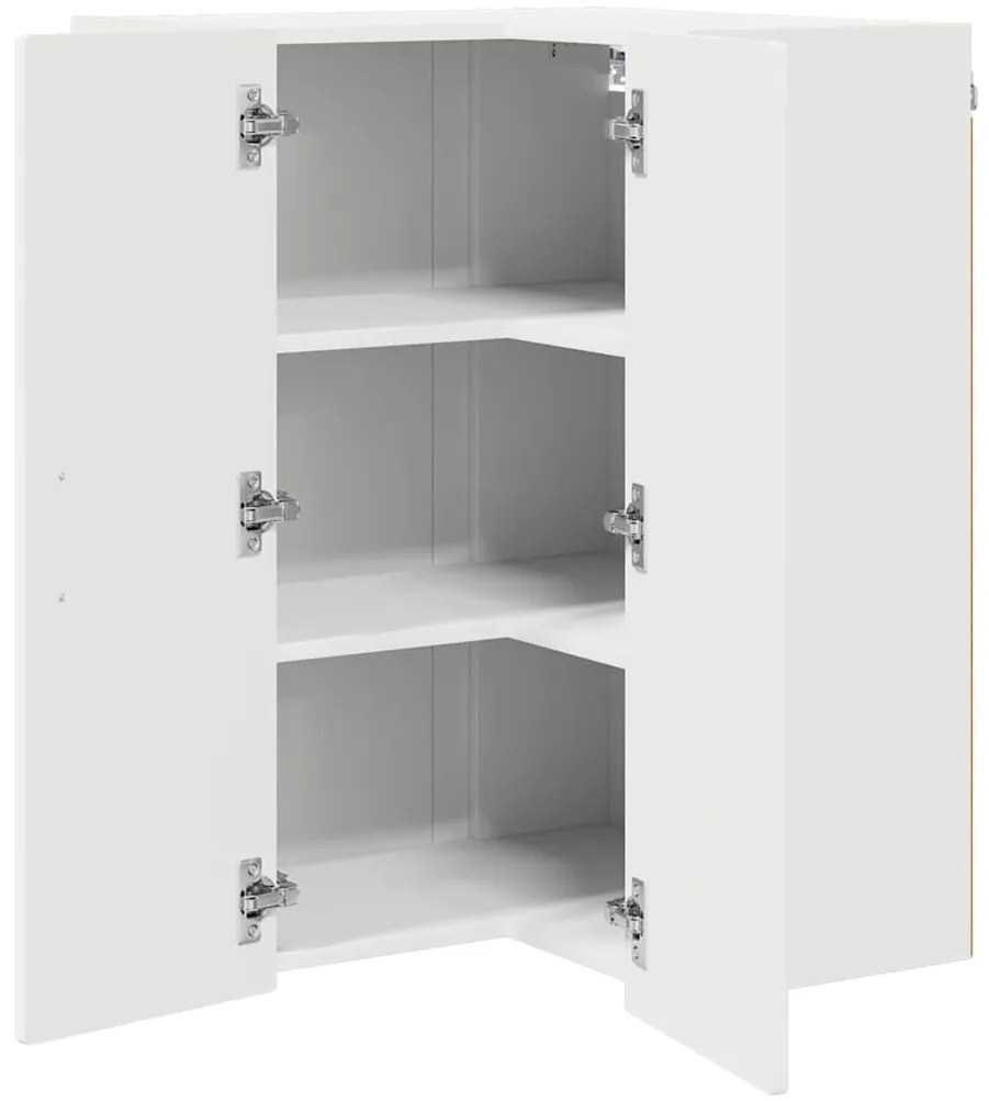 vidaXL Ντουλάπα Κουζίνας Λευκό 57 x 57 x 80 εκ. Επεξεργασμένο ξύλο