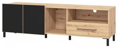 ΕΠΙΠΛΟ ΤΗΛΕΟΡΑΣΗΣ COIMBRA 160 ARTISAN OAK-ΜΑΥΡΟ 160*41.5*50.5 11011208