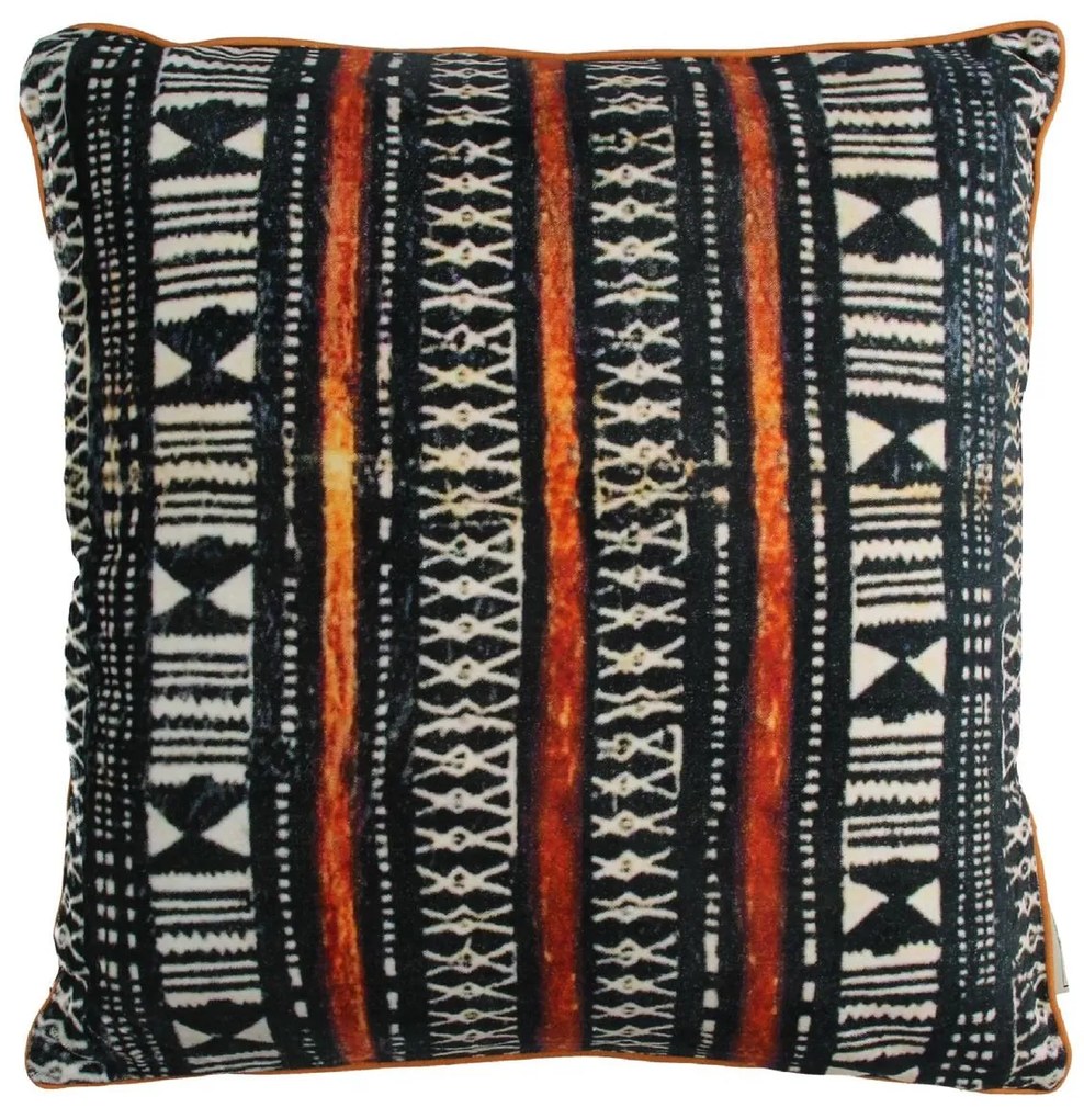 Μαξιλάρι ArteLibre Tribal Μαύρο Βελούδο 45x45cm Arte-05152773