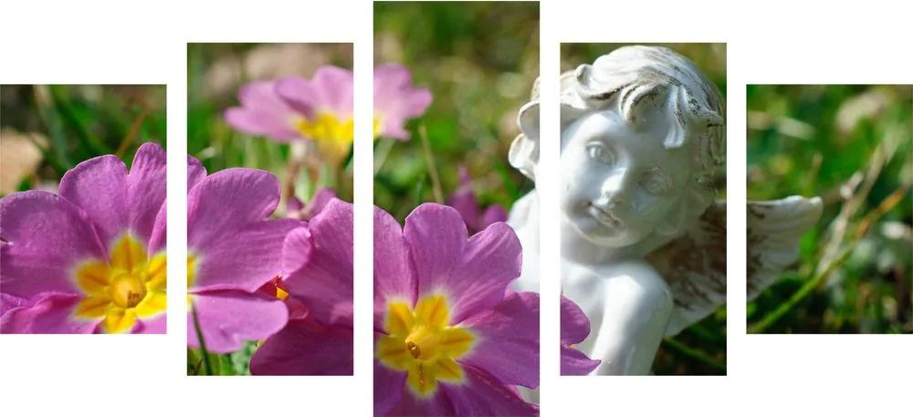 Εικόνα 5 μερών άγγελος στον κήπο - 200x100