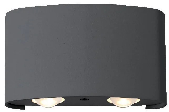 Απλίκα LED Εξωτερικού Χώρου Viokef Twist Anthracite 4211001