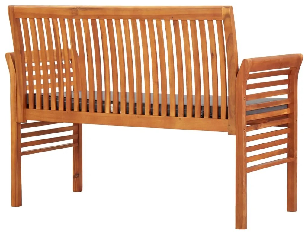 vidaXL Παγκάκι Κήπου Διθέσιο 120 εκ. Μασίφ Ξύλο Ακακίας με Μαξιλάρι