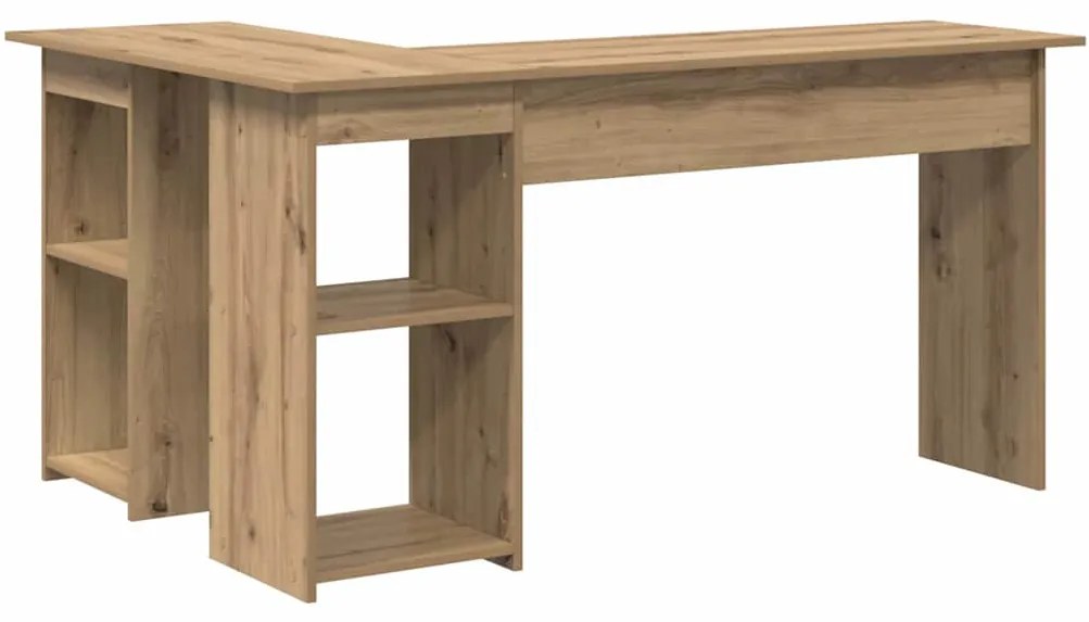 vidaXL Γραφείο artisan δρυς 142 x 102 x 73 εκ Επεξεργασμένο ξύλο