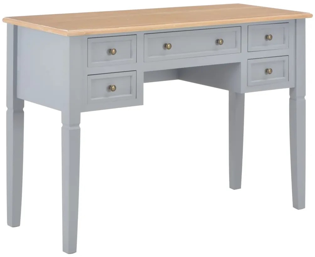 vidaXL Γραφείο Γκρι 109,5 x 45 x 77,5 εκ. Ξύλινο