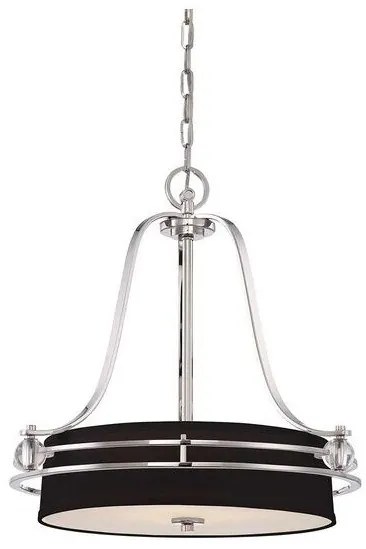 Κρεμαστό Φωτιστικό Οροφής 4xE27  Gotham  Elstead Lighting-QZ-GOTHAM-P-Ασημί QZ-GOTHAM-P
