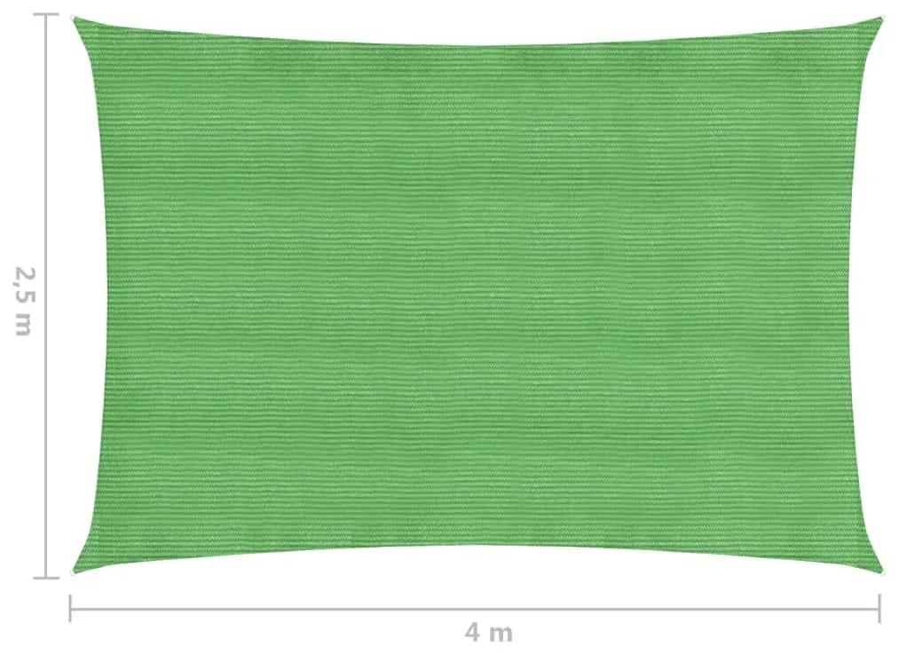 Πανί Σκίασης Ανοιχτό Πράσινο 2,5 x 4 μ. από HDPE 160 γρ./μ² - Πράσινο
