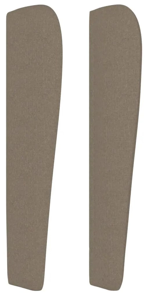 vidaXL Κεφαλάρι με Πτερύγια Taupe 93 x 23 x 118/128 εκ. Υφασμάτινο