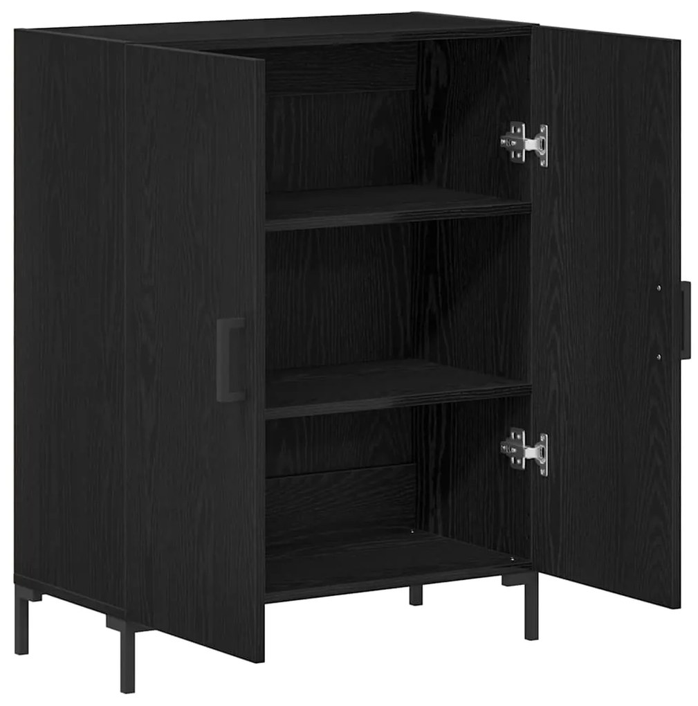 vidaXL Μπουφές Μαύρη Οξυά 69.5 x 34 x 90 εκ. Επεξεργασμένο ξύλο
