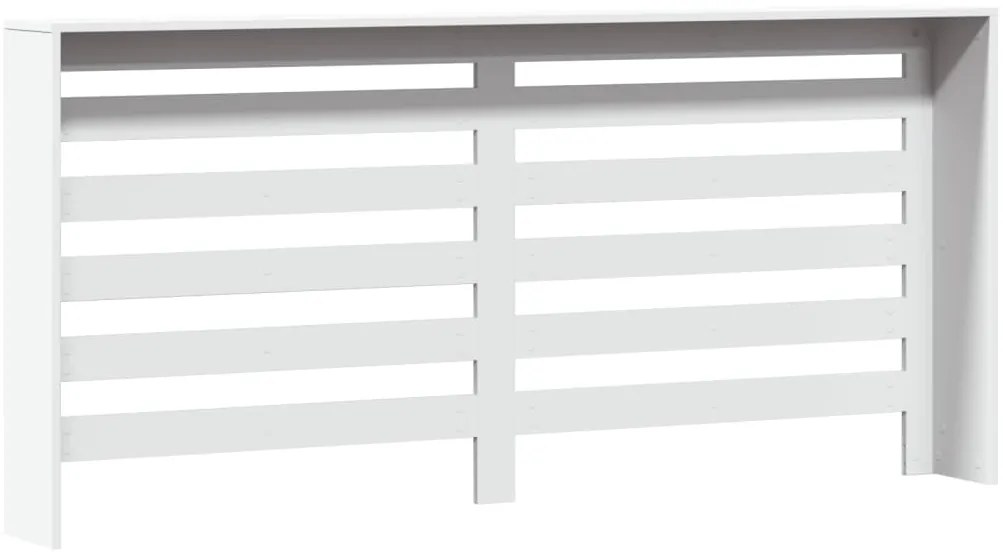 vidaXL Κάλυμμα Καλοριφέρ Λευκό 175x20x82 εκ. από Επεξεργασμένο Ξύλο