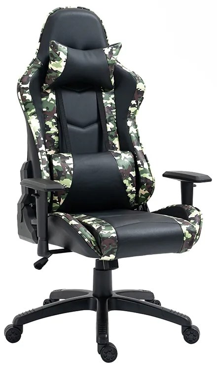 A6350 ARMY ΠΟΛΥΘΡΟΝΑ GAMING ZITA PLUS 70X55X49-126/59-135εκ.