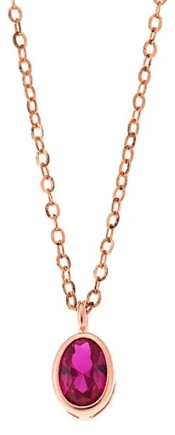 Μενταγιόν Senza Silver 925 Rose Gold Plated