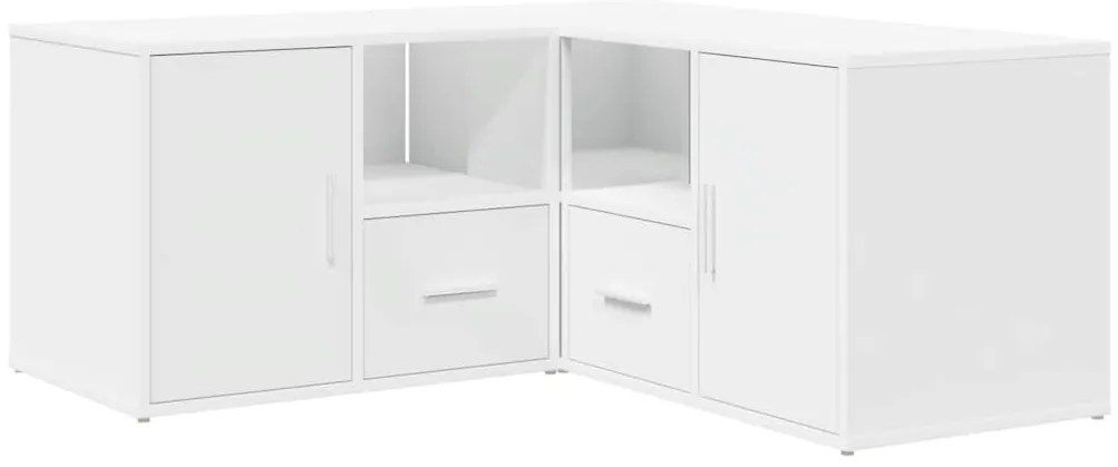 vidaXL Ντουλάπι Γωνιακό Λευκό 160x40x45 εκ. από Επεξ. Ξύλο