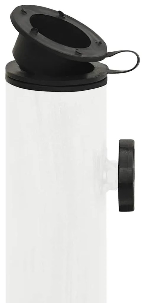 vidaXL Βάση Ομπρέλας Λευκή 45 x 45 x 30 εκ. από Χυτοσίδηρο