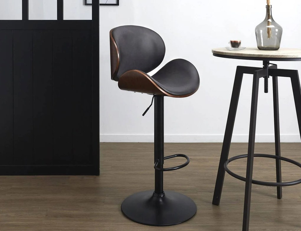 Σκαμπό μπαρ Reno Home Deco Factory με ρυθμιζόμενο ύψος και διαστάσεις 52.5x51x97cm