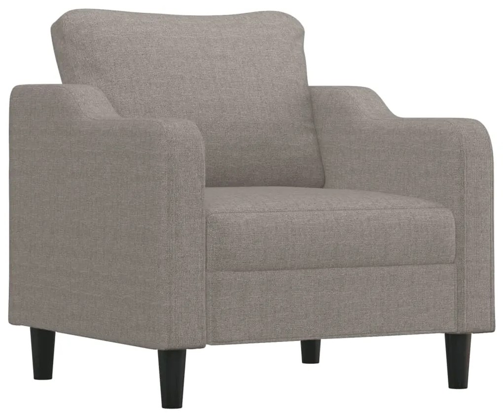 Σετ Σαλονιού 4 Τεμαχίων Taupe από Ύφασμα με Μαξιλάρια 3201801