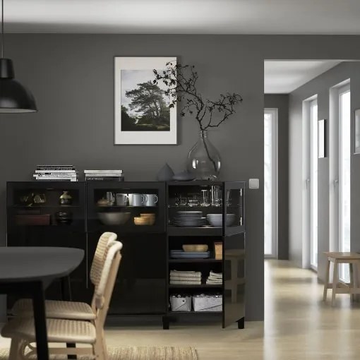BESTÅ σύνθεση αποθήκευσης με πόρτες, 180x42x112 cm 792.081.82