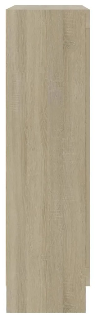 Βιτρίνα Χρώμα Sonoma Δρυς 82,5 x 30,5 x 115 εκ. Επεξ. Ξύλο 802753