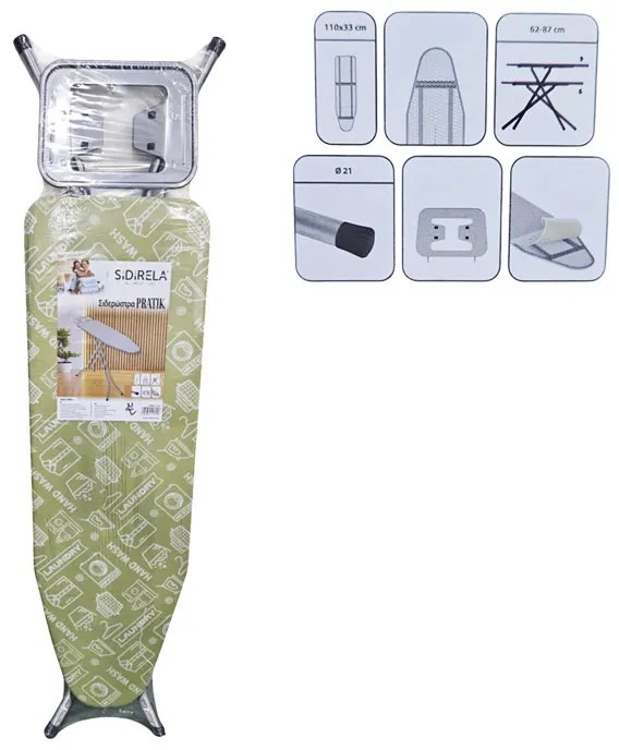 Sidirela Σιδερώστρα Pratik 110x33cm E-1725 - Ironing Board