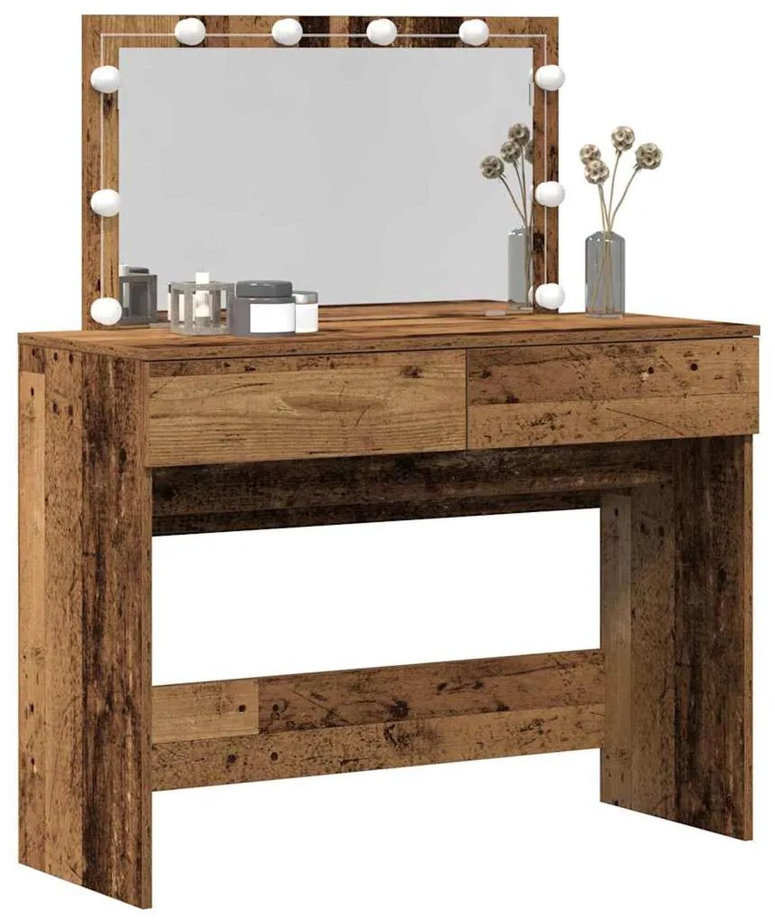 vidaXL Κομοδίνο Παλιό Ξύλο 100 x 40 x 120 εκ. Επεξεργασμένο ξύλο