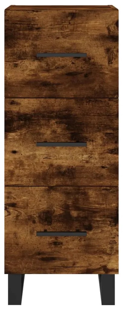 vidaXL Ντουλάπι Καπνιστή δρυς 34,5x34x180 εκ. από Επεξεργασμένο Ξύλο