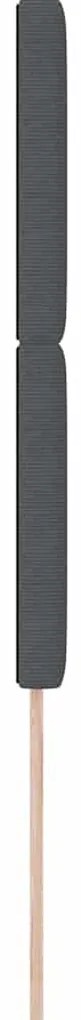 vidaXL LED κεφαλάρι με φώτα λωρίδας LED Σκούρο γκρι 80 cm ύφασμα