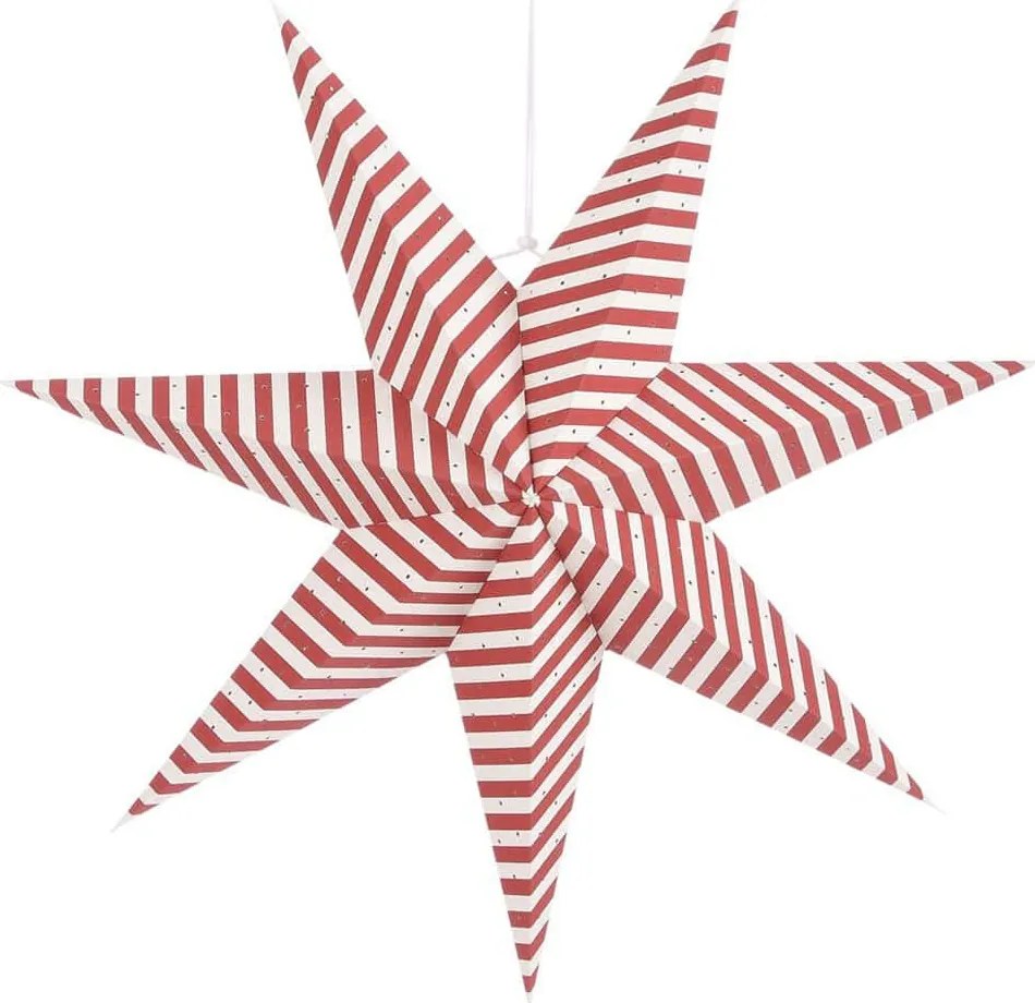 Διακοσμητικό Αστέρι Κρεμαστό 02.1102925 60x18cm White-Red