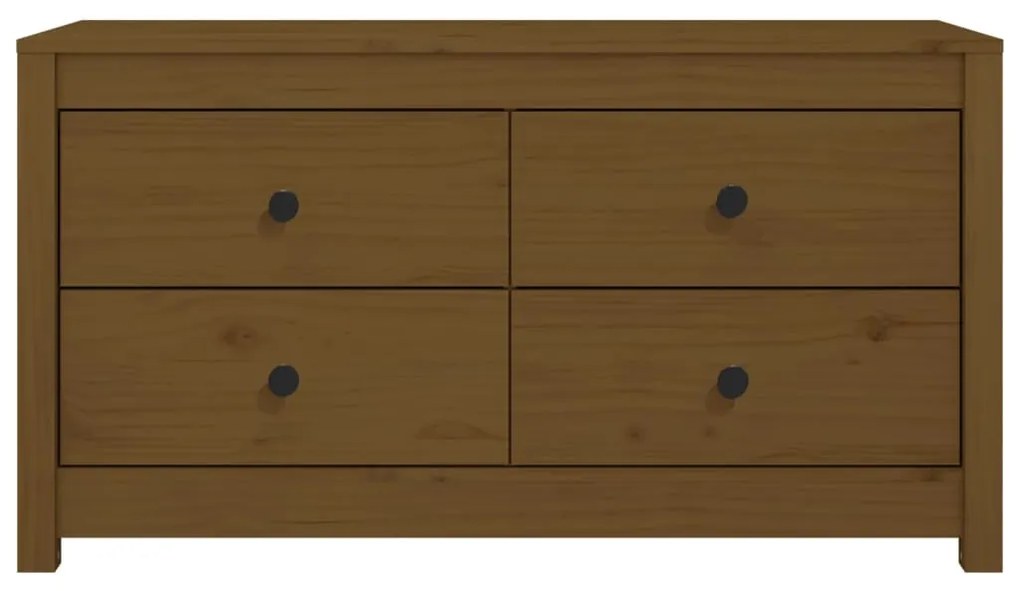 vidaXL Βοηθητικό Ντουλάπι Καφέ Μελί 100x40x54 εκ.από Μασίφ Ξύλο Πεύκου