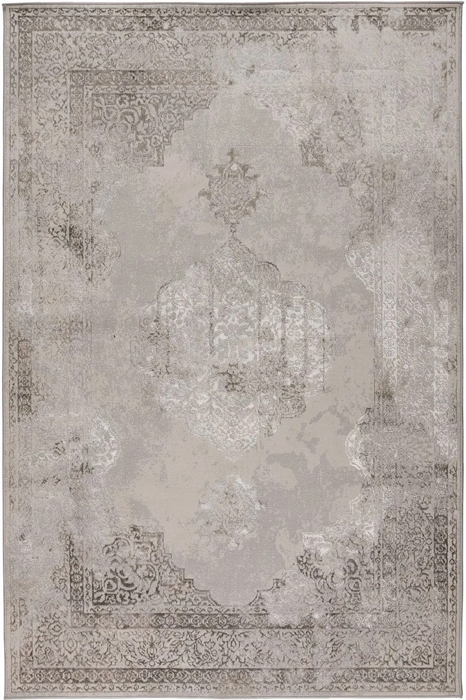 Χαλί Gossip 6341F SL Grey-Beige P Vizon Βιοκαρπέτ 67X220cm