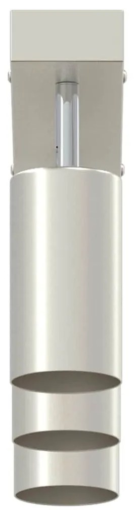 vidaXL Σποτ οροφής Βουρτσισμένο Νίκελ 38 x 5.5 x 16.5 εκ Ατσάλι