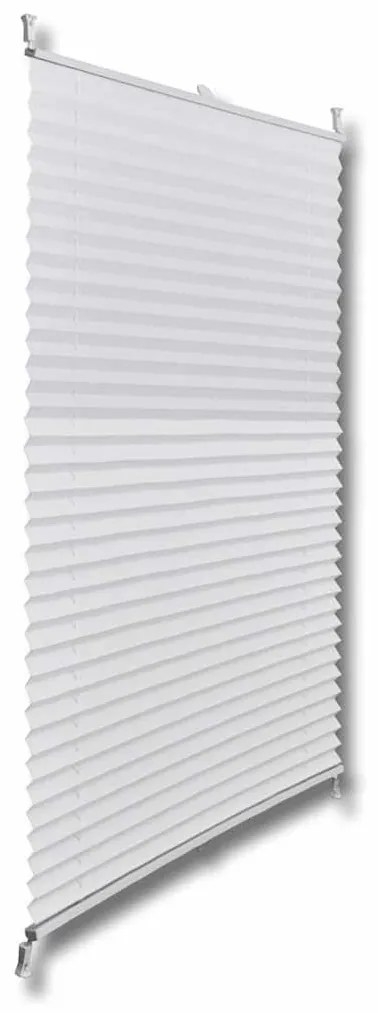 vidaXL Πλισέ ρόλερ σκίασης 60x125cm Λευκό