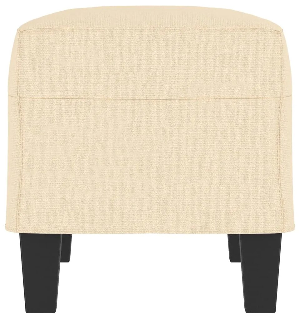 vidaXL Πάγκος Κρεμ 70 x 35 x 41 εκ. Υφασμάτινος