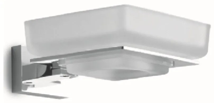 Karag New Colomdo 76059 Σαπουνοθήκη Χρωμέ Γυαλί, Μπρούτζος