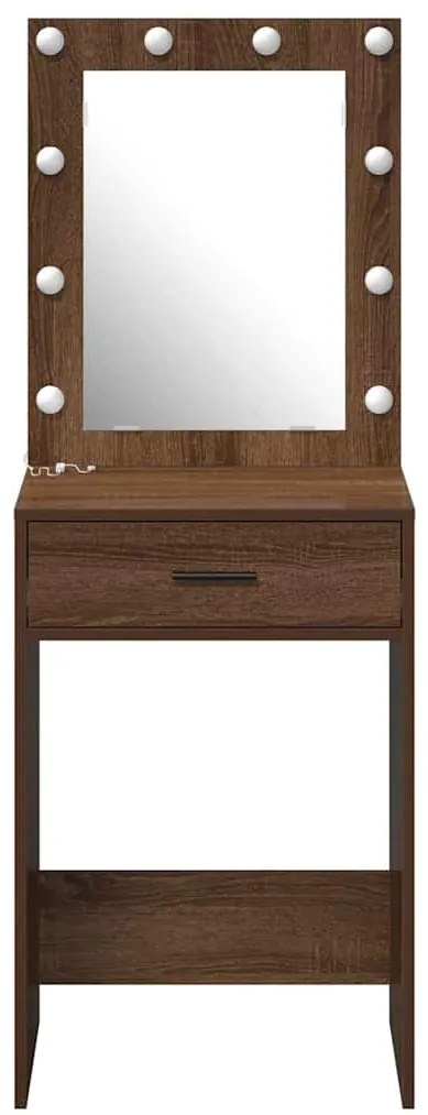 vidaXL Κομοδίνο Καφέ δρυς 50 x 41 x 135 εκ Επεξεργασμένο ξύλο