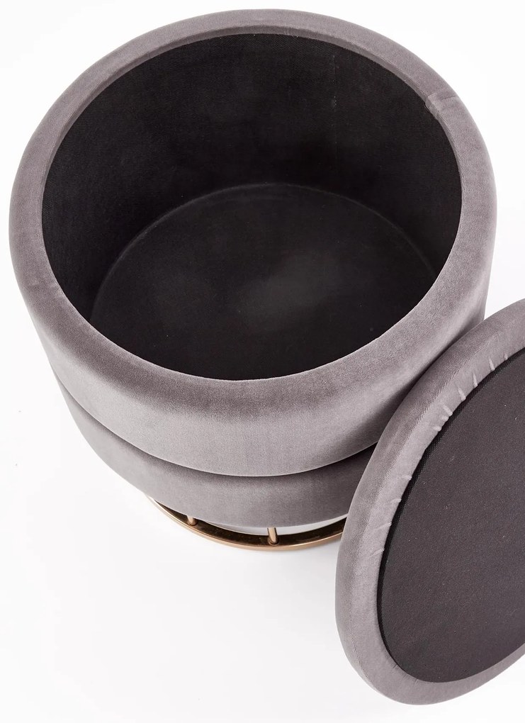 MINTY stool, color: grey DIOMMI V-CH-MINTY-PUFA-POPIEL