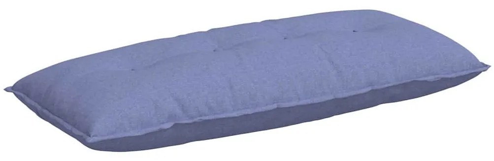vidaXL Μαξιλάρι Πλάτης Μπλε τζην 120 x 19 x 50 εκ ύφασμα