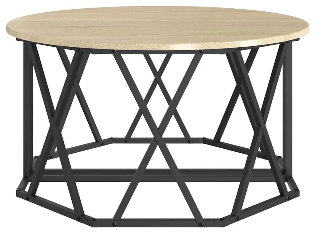 vidaXL Τραπεζάκι σαλονιού Sonoma Δρυς 80 x 80 x 42 cm