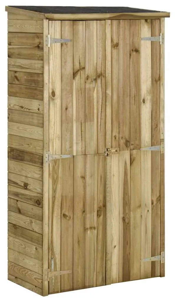 vidaXL Υπόστεγο/Αποθήκη Εργαλείων Κήπου 85 x 48 x 177 εκ. Ξύλο Πεύκου
