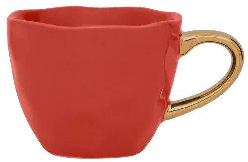 Φλυτζάνι Εσπρέσο Good Morning Cup Κεραμικό Raspberry/ Χρυσό Ø6x5cm Urban Nature Culture Amsterdam