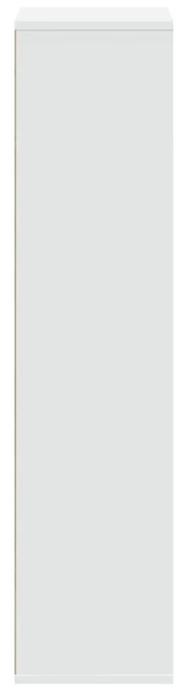 vidaXL Βιβλιοθήκη Λευκή 50x25x105 εκ. από Επεξεργασμένο Ξύλο