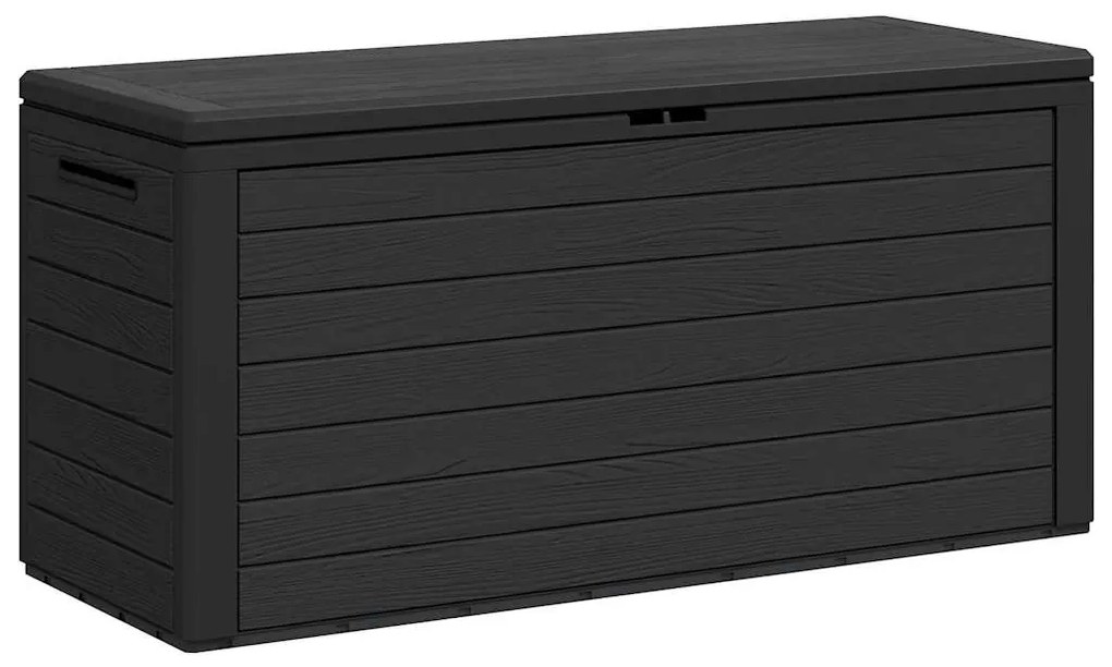 vidaXL Μπαούλο Αποθήκευσης Κήπου Ανθρακί 116 x 44 x 55 εκ.