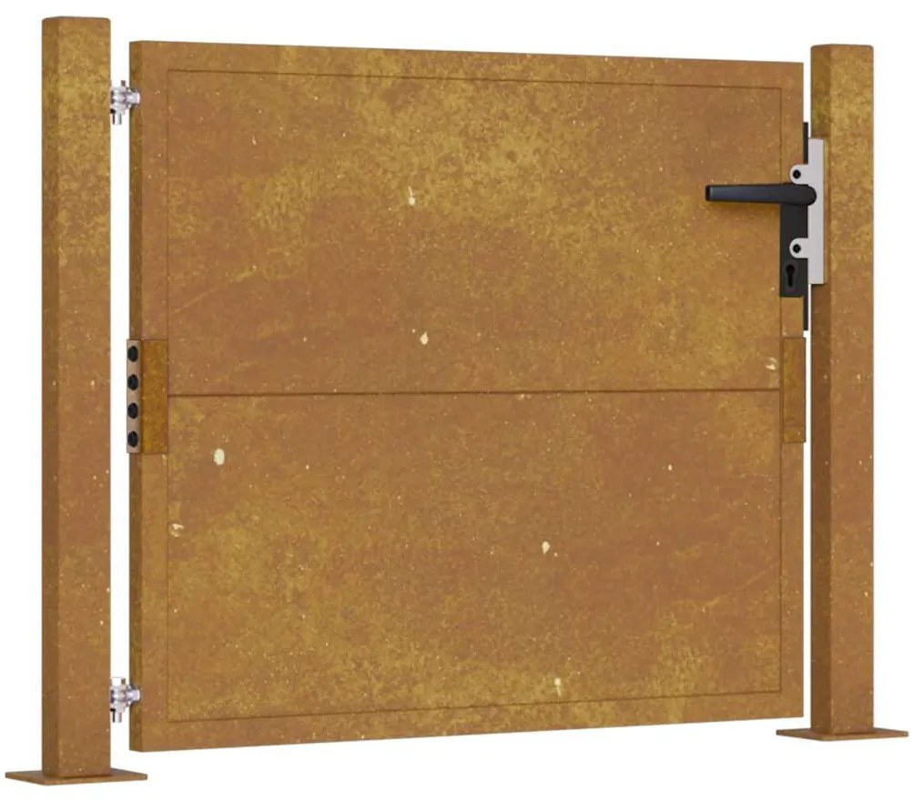 vidaXL Πύλη Κήπου 105x80 εκ. από Ατσάλι Corten
