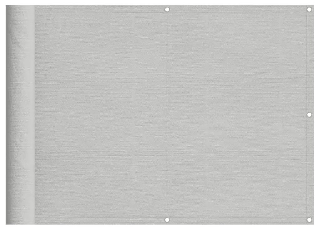 vidaXL Διαχωριστικό Βεράντας Αν. Γκρι 75x800εκ 100% Πολ. Ύφασμα Oxford