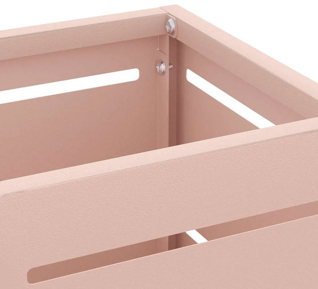 vidaXL Σχέδιο & βάση αποθήκευσης Ροζ 15.5 x 15.5 x 49 εκ Ατσάλι