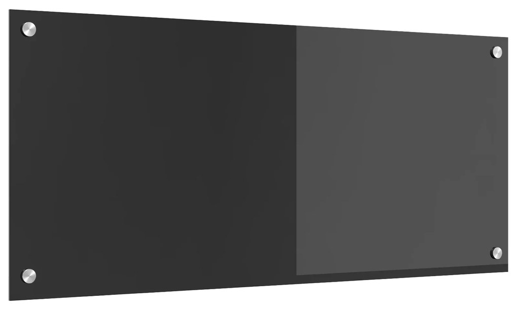 vidaXL Κουζίνα Πλακάκι Σκούρο Γκρι 90x40x0,6 εκ. Ψημένο Γυαλί