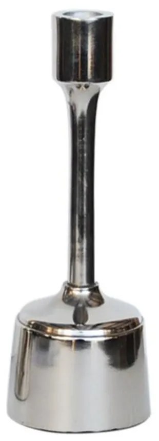 Κηροπήγιο Μεταλλικό 00.07.72034 Φ6x23,5cm Silver Μέταλλο